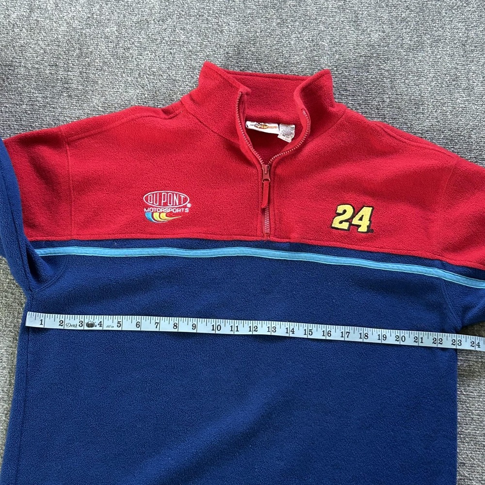Jeff Gordon Pullover Fleece Mens Large NASCAR Racing 24 Dupont Motorsports‎ - Picture 5 of 10